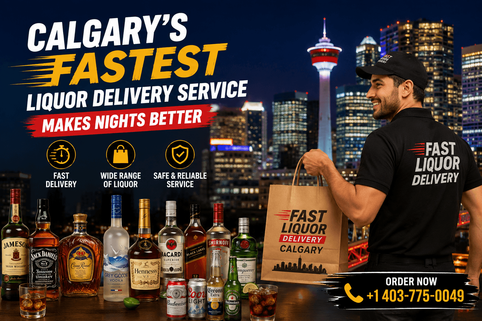 Calgary's Fastest Liquor Delivery Service Makes Nights Better